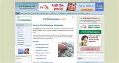 Desktop Screenshot of callingwinnipeg.com
